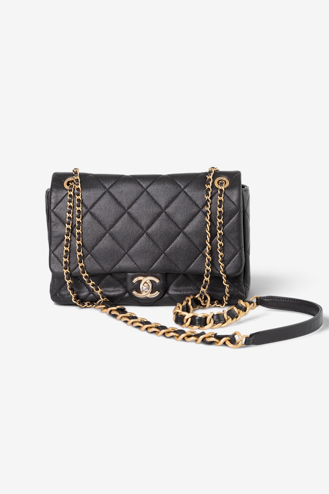 chanel caviar flap bag